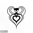 minimalist claddagh tattoo design idea