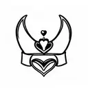 minimalist claddagh tattoo design idea