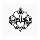 floral claddagh tattoo design idea