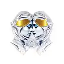 Gemini, two faces, fine line tattoo design idea