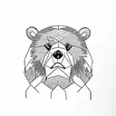 Father Grizzly Bear protecting Cub Grizzly Bear  tattoo design idea