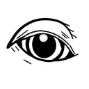crying eye tattoo design idea