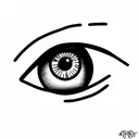 crying eye tattoo design idea