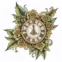8:28 in Roman numerals tattoo design idea