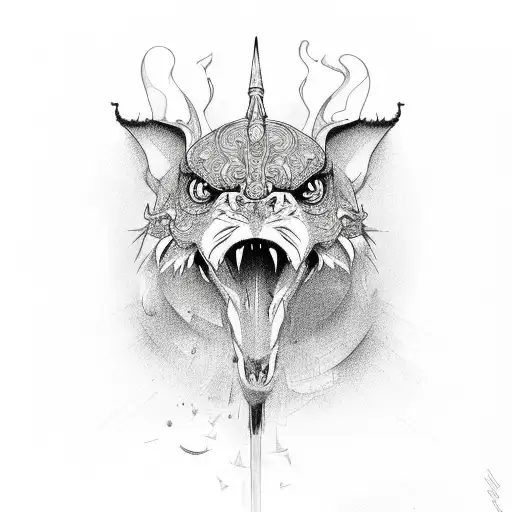 mace tattoo design idea