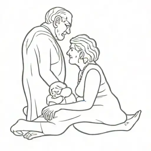 grandparents they born tattoo design idea