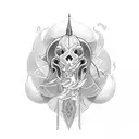 Naga wrapping round tattoo design idea