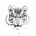 tigre chino tattoo design idea