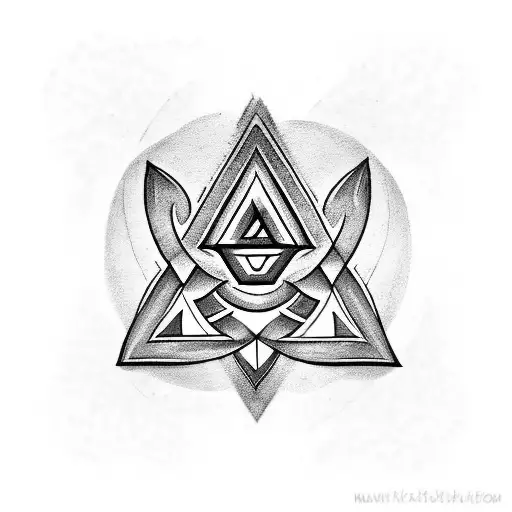 Valknut Symbol tattoo design idea