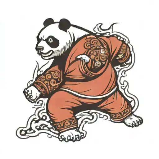 kongfu panda tattoo design idea