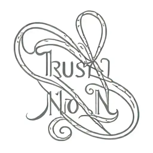 Trust No One tattoo design idea