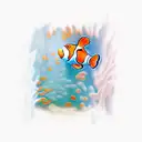 clownfish tattoo design idea