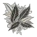 laurel leaf crown tattoo design idea