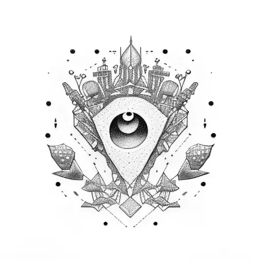 minimalist friendship music travel rock muse queen tattoo design idea