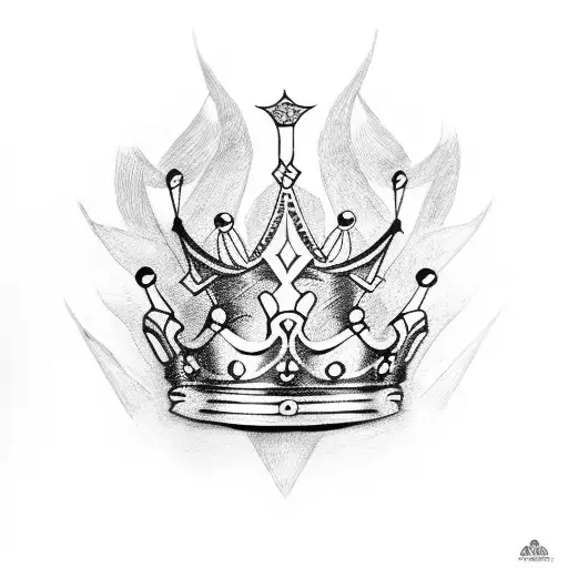 Queen's Crown tattoo design idea