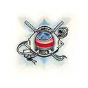 dominoes tattoo design idea