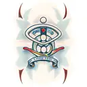 dominoes tattoo design idea