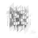 cascading dominoes tattoo design idea