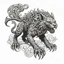 chimera  tattoo design idea