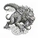 chimera  tattoo design idea