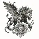 chimera  tattoo design idea
