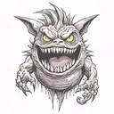 gengar  tattoo design idea