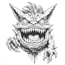 gengar  tattoo design idea