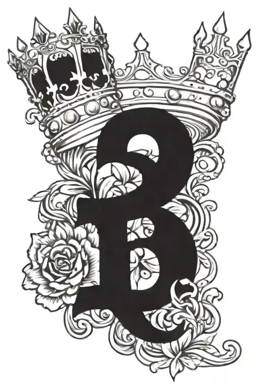 G59 logo and crown tattoo design idea
