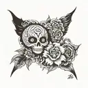 equal unique and infinite tattoo design idea