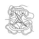 cannabis thc molecule tattoo design idea