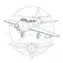 Gemini symbol aviation engineer with a aircraft tattoo design idea