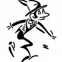 speedy gonzales in a sofa with two pistols tattoo design idea