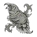 turkic paganism aggressive tattoo design idea