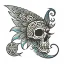 turkic paganism aggressive tattoo design idea