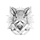 wild boar tattoo design idea