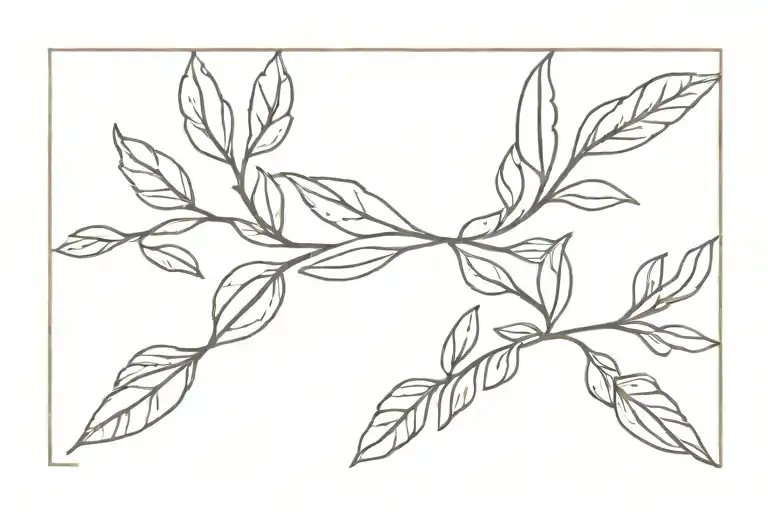 laurel on the collarbone tattoo design idea