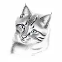 cats in the cradle and a silver spoon, little boy blue and a man on the moo  tattoo design idea