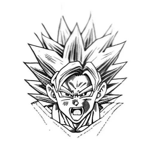dragon ball z tattoo design idea