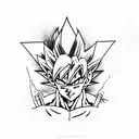 dragon ball z tattoo design idea