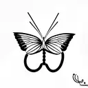 Solomon 4:7 in a butterfly  tattoo design idea