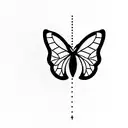Solomon 4:7 in a butterfly  tattoo design idea