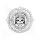 taino great seal tattoo design idea