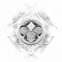 taino great seal tattoo design idea