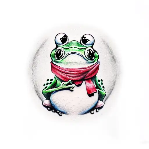 MAGICIAN FROGY  tattoo design idea