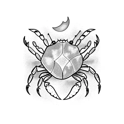 Draw me a crab logo., white backgro... - OpenDream