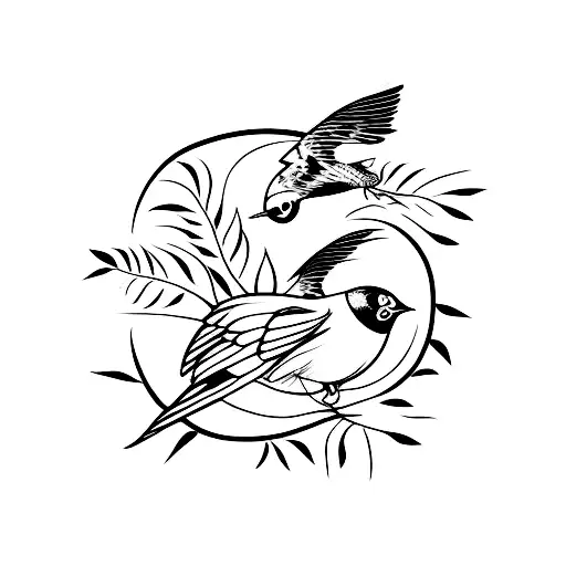 Swallow Bird tattoo design idea