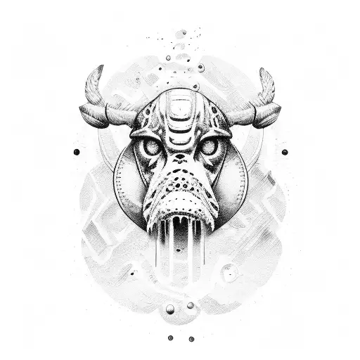 tugboat with water tattoo design idea