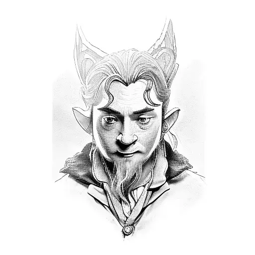 hobbit tattoo design idea