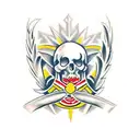 Emblem of Ukraine tattoo design idea