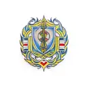 Emblem of Ukraine tattoo design idea